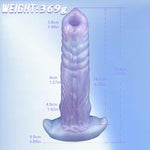 Silicone Oviposition Dildo, Hand-Propelled, Unique Shape, Soft Liquid Silicone, With Manual Booster