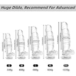 Big Realistic Dildo, 10.04 Inch Soft Jelly G-Spot Dildo With Suction Cup, Adult Sex Toy For Women Me Gay Anal Plug Sensory Toys (Clear M)