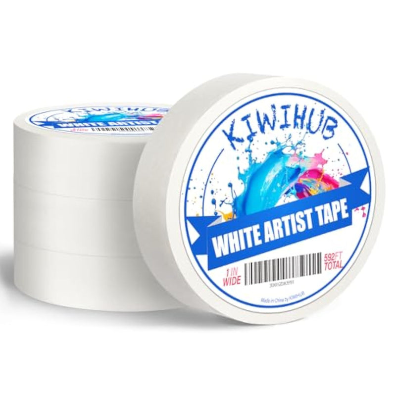 4 Packs Artist Tape for Watercolor Paper - 1IN Wide 592FT Long