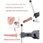 Sex Machine Attachments, Dual-Density Silicone Realistic Dildos Attachments For Love Machine With Ezfunlok Connector