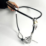 Male Invisible Chastity Belt Cage Stainless Steel Sexy Underwear Adjustable Device Hollow Bondage Sex Toy With Hole Bdsm (Black, 60-90Cm)