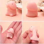 Mini Penis Stress Relief Adult Sex Toy For Couples, Realistic Dildos Decompression Toy With 4 Penis 2 Nipple For Adult Sex Game, Mini Penis Squeeze Relax Pressure Toys Funny Sex Toys For Men Women