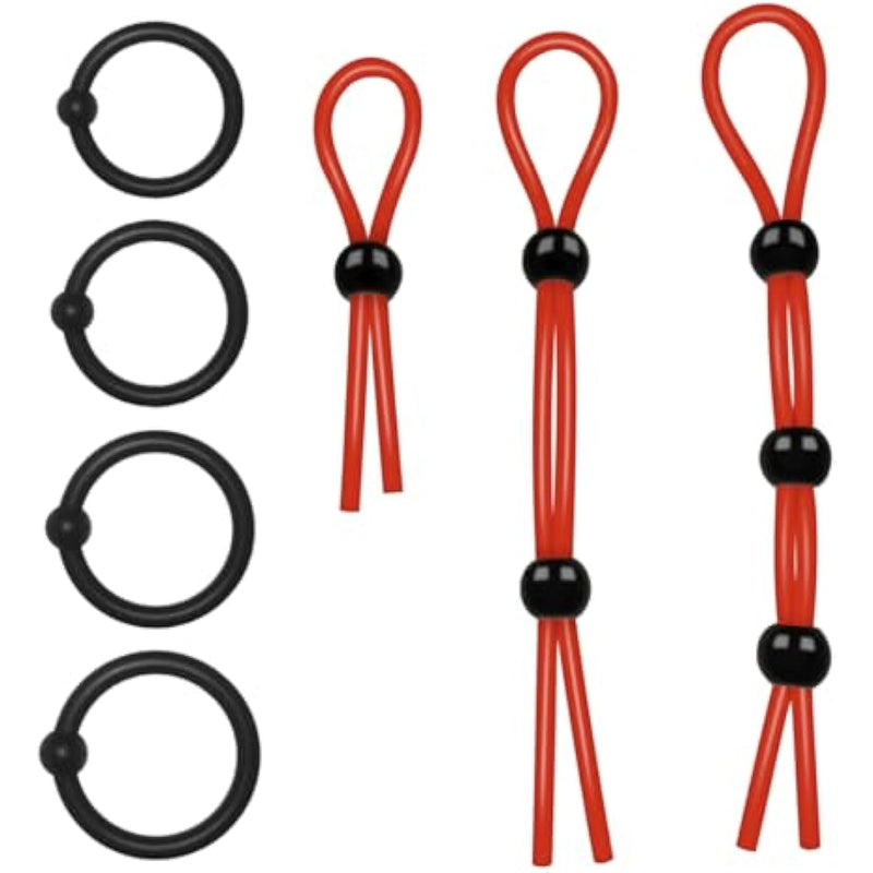 7Pcs Silicone Penis Ring,Different Sizes Cock Ring For Maintain A Longer And Harder Erection,Adjustable Cock Rings For Men Sex Toy,Adult Sex Toys