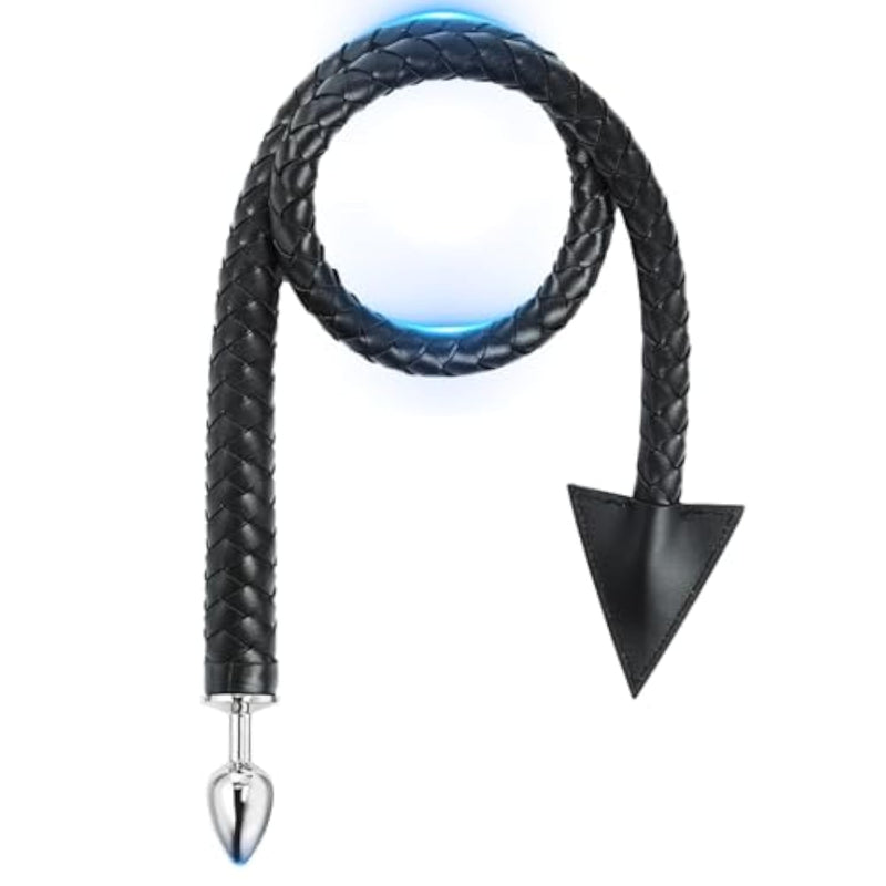 42.5In Stainless Steel Analplug Sm Adult Sex Toys Butt Plugs Faux Leather Fetish Couple Toys Anal Masturbation For Spanking