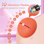 Nipple Vibrator Sex Toys Nipple Clamps Women Sex Toy With 10 Vibration Modes, Mini Adjustable Nipple Clips With Remote Control For Nipple Stimulation, Bdsm Adult For Couples Nipple Stickers Orange