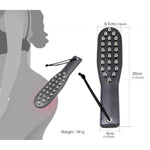 Faux Leather Spanking Paddle With Safe Rivet Bdsm Sex Play Whips Black Studded Paddle Sexual Flirting Tools Fetish Adult Sex Toys For Couple Men Women Sm Game Bedroom