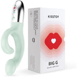 Kisstoy Clitoral G Spot Rabbit Vibrator For Women, Big G Adult Toys For Couple Play, Dildos Vibrating Sex Toy For Stimulation With 5 Speed & 5 Vibration, Self-Heating, Waterproof
