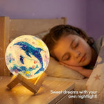 DIY 3D Moon Night Light Painting Kit, Galaxy Lamp Arts & Crafts for Kids