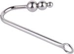 Stainless Steel Anal Hook - 3 Balls Butt Plug, Fetish Bondage Hook, Anal Sex Toy for Lovers