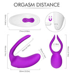 Wearable Anal Plug - Vibration During Sex Stimulates The Anus, Outdoor Sm Training, Usb Charging, Mute Waterproof, Couple Fun Sex Toy (Purple)