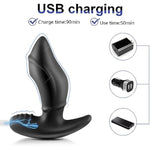 Male Anal Plug Remote Control G-Spot Prostate 10 Frequency Vibrator Sex Toys For Gay Couples