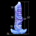 Liquid Silicone Made Creative Unique Design Ovipositor Dildo Anal Plug Tentacle Dildo With 5 Balls Octopus Fantasy Upgraded Hardness