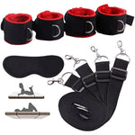 Bed Bondage Restraints Kit For Adult, Bdsm Set With Sex Handcuffs, Ankle Cuffs And Bed Strap Adjustable, Portable Sm Games Toys Sex Toys For Women Men Couples Lovers Beginner