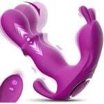Panty Wearable Vibrator Sex Toys For Woman, G Spot Stimulator Anal Clitoral Thrusting Dildo Remote Control Vibrator, Rabbit Dildo With 10 Powerful Thrusting Vibration Modes Female Adult Toys