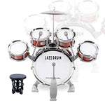 Toy Drum Set For Toddler Kids | Jazz Drum Kit With 5 Drums Percussion Musical Instruments Toys For 3 4 5 Year Old Boys Girls Gifts Ages 3-5