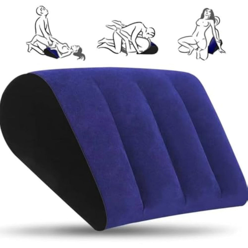Inflatable Triangle Support Pillow - Ergonomic Back Cushion, Portable Multi-Functional Furniture For Bedroom Couples Play & Travel