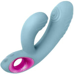 Cora Thumping G-Spot Rabbit Vibrator For Women - G Spot & Clitoral Stimulation Adult Toy With 10 Thumping & 10 Vibration Modes & Travel Lock - Splashproof, Wireless Sex Toys For Women (Blue)