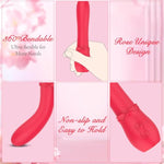 Sex Toys G Spot Clitoral Vibrator With 8 Vibration Modes, Powerful Soft Silicone Dildo Massager Vibrators For Anal Stimulation, Rose Sex Toy For Women And Couple, 01