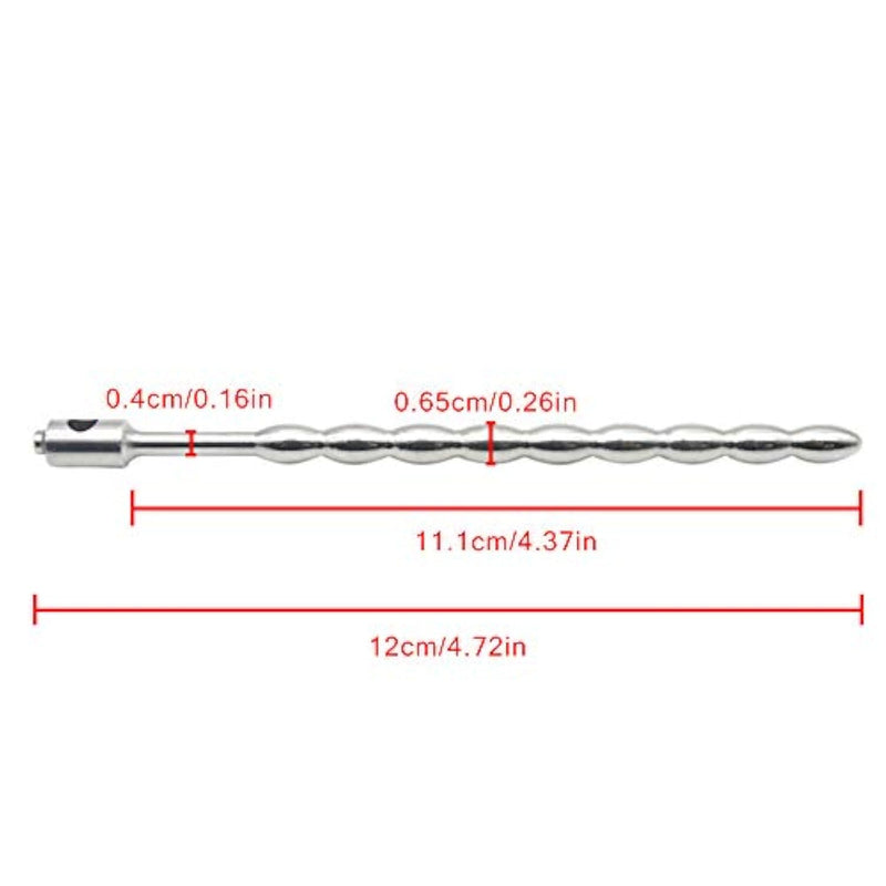 Men Male Electric Shock Beaded Urethral Sound Plug Adjustable Cock Glans Ring Cage Electro Sex Set With Cable Urethra Sex Toy Orgasm Masturbate Penis Dilator Expander Chastity