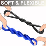 Cock Ring Silicone Penis Rings Set 7 Pcs Men’S Cock Rings Penis Sleeve For Erection Enhancing Soft Stretchy Male Sex Toys Adult Toys Sexual Stimulation Device For Couples Pleasure (Blue)