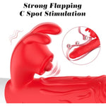 Anal Dildo Vibrator Thrusting Dildos For Women,G Spot Vibrator Clitoral Stimulator Sex Toy Thrusting Vibrator With 10 Flapping Vibration 7 Thrust Modes,Rabbit Vibrators Adult Sex Toys For Women