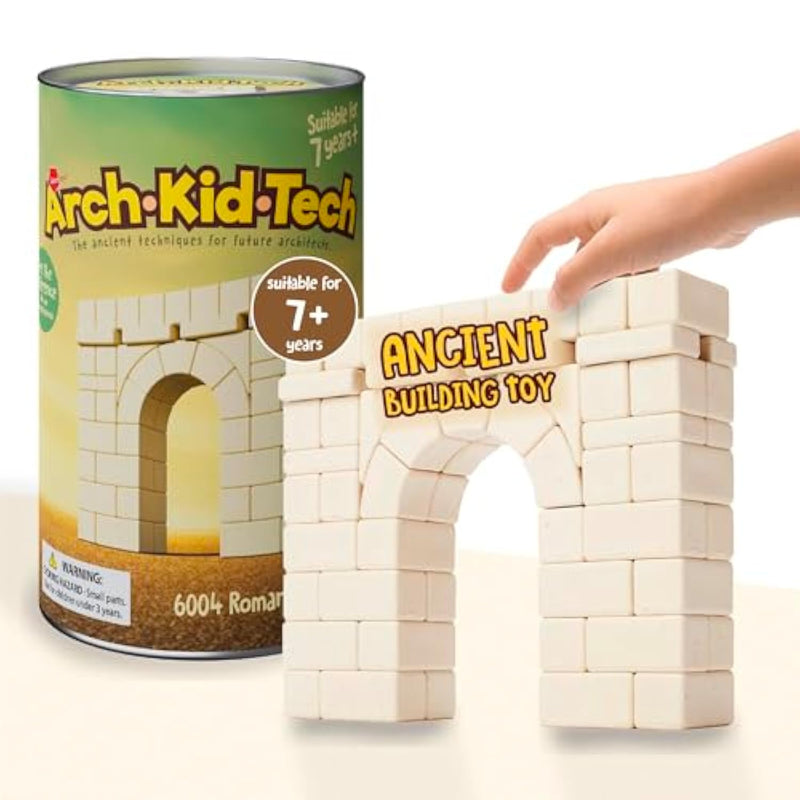 Ancient Roman Arch Stem Toys Premium Educational Stackable Building Blocks, For Kids Ages 7 8 9 10+ Years Old, Indoor Architectural Kit Construction Games, Montessori Children Toys 69 Pcs