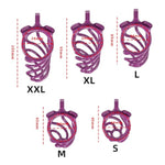 Men'S Underwear Resin Breathable Bracket Cock Cage Chastity Device Chastity Cage Locking Male Desire A30 (M)