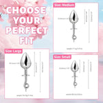 Metal Anal Plugs, 3 Pack Of Pig Tail Butt Plug Anal Trainer Kit For Beginners Prostate Massage Sex Toy Stimulation Adult Sex Toys For Women And Men