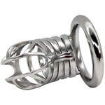 Male Breathable Chastity Cage Stainless Steel Device Belt Urethral Tube Bondage Fetish (50Mm)
