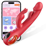 Rabbit Vibrator Dildos Sex Toys - Adult Toys App Remote Control G-Spot Vibrator With 9 Vibrating & 9 Flapping Mode For Clit Nipple Anal Vagina Sex Stimulation,Adult Sex Toys For Women Couple Pleasure