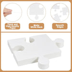 30 Pcs Blank Jigsaw Puzzles, 8 x 9 Inch DIY Coloring Puzzle Boards for Crafts & Classroom