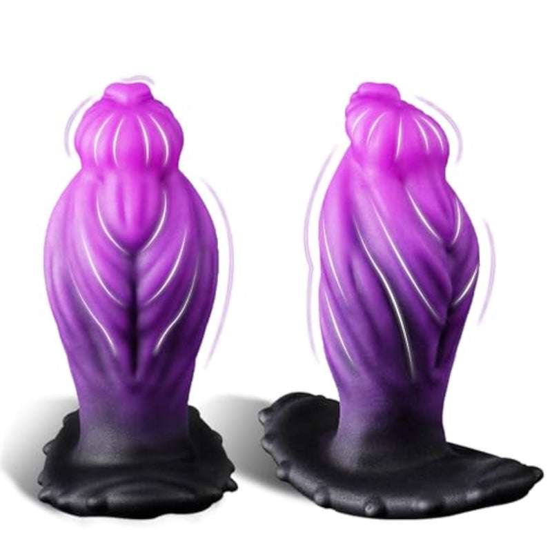 Large Butt Plug Huge Anal Plug, 5" Silicone Buttplug Wearable Anal Trainer With Safe T-Shaped Base, Big Monster Anal Dildo With Knot, Fantasy Anal Trainer Sex Toys For Gay Men Women Couple