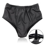 Anal Plug Panties Chastity Devices Strap On Dildo Underwear G Spot Anus Stimulator Briefs Vagina Masturbator Sex Toys (Black)
