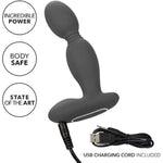 Eclipse Rotator Probe – Premium Rechargeable Silicone Anal Vibrator Adult Sex Toy – Black