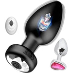 Anal Plug Sex Toys Vibrator, 2Pcs Anal Plug Set, 10 Vibrating Modes, Remote Control Prostate Massager Butt Plug, Waterproof G-Spot Stimulator Toy For Gay Men Couple