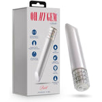 Oh My Gem - Bold 5 Inch Clitoral Bullet Vibrator With Gem Base - 10 Rumbotech Vibration Modes - Ipx7 Waterproof & Usb Rechargeable - Pocket-Sized, Travel-Friendly - Sex Toy - White