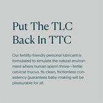 The Lube Fertility Friendly Lubricant For Women Men, Couples Trying To Conceive Natural Feeling Frictionless Lubrication, Water-Based & Paraben-Free, Rose Scented - 2 Fl Oz