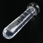 Romi Anal Dildo Butt Plug With Strong Suction Cup Anus Dilator Prostate Massager G-Spot Stimulation Anal Sex Toys For Male Female Masturbation Transparent Tpe (L)