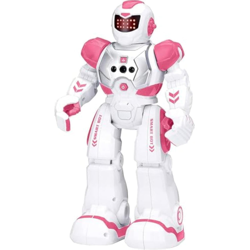 Robots Toy For Kids, Rc Gesture Sensing Toy, Interactive Walking Singing Dancing Robot Birthday Presents For Boys Girls Age 6 7 8 9 Years Old,Pink