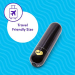 Bullet Vibrator For Her – Mini Vibrator For Clitoral Stimulation - Rechargeable Vibrating Bullet With 10 Vibration Modes – Waterproof Nipple Stimulator – Couples Sex Toy - Black