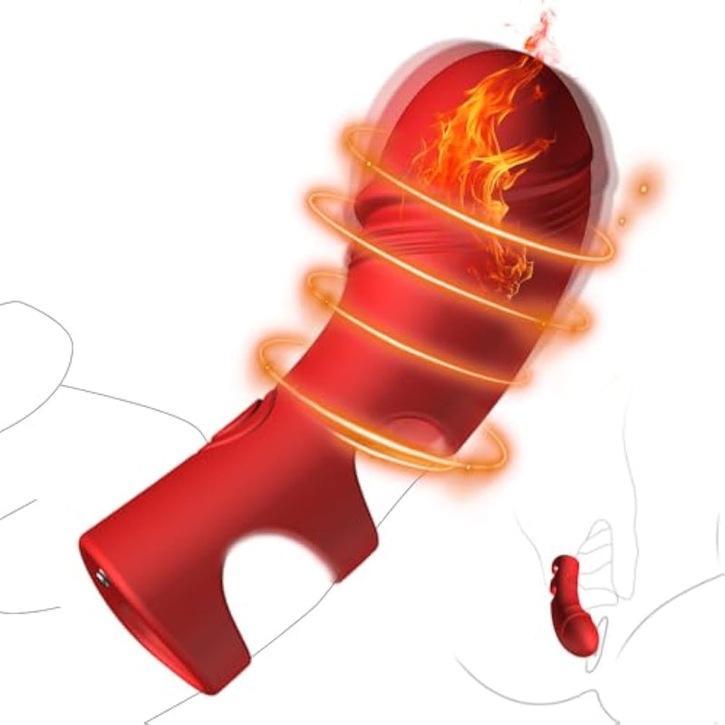 Female Finger Vibrator,Adult Sex Toys Nipple Clitoris Stimulator,Sex Toy With 10 Vibration Modes And Heat Function Clitoris G-Spot Nipple,Strong Vibration Mini Women Pleasure Vibrator