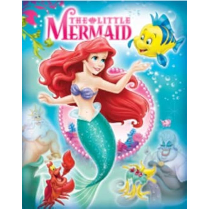 Disney Princess Ariel And Friends Soft Throw Silk Blanket 40"X50"