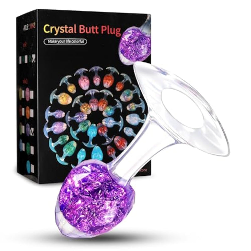 Luxury Liquid Silicone Anal Plug With Jeweled Crystal Beads, G-Spot Stimulation, Ideal For Beginners, Suitable For Men, Women, And Couples