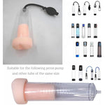 Male Penis Pump Attachment Pussy Model, Realistic Enlargement Sleeve Penis Enlarge Vacuum Cup Accessory For Male Masturbation Fake Vaginal Penis Pump Seal Blowjob Sleeve