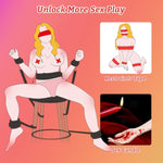 Bdsm Bondage Restraints Adult Toys, Adjustable Bed Restraints 14 Pcs Kit With Sex Straps, Bondage Cuffs, Blindfold, Cross Strap, Tickler, Feather & Candle, Bondage Gear & Accessories Couple Sex Toys