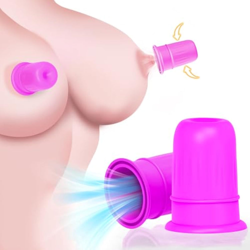 Bdsm Nipple Sex Toys, Women Sex Toy Beginner Nipple Sucker Set, Silicone Pair Of Nipple Stimulation Adult Toys For Women, Mini Nipple Sucking Clamps Sex Pleasure Female Couple (Purple)