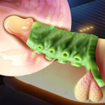 Monster Penis Sleeve, Silicone Cock Sleeve With Penis Ring, Realistic Penis Enlarger Sleeve With Particles Sex Toy For Men Penis Enlargement