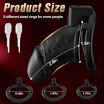 Male Chastity Cage Sex Toys - Lightweight Resin Chastity Devices With 3 Sizes Penis Rings For Abstinence For Men, Cock Cage Bdsm Bondage Gear & Accessories Adult Toys For Couples Games