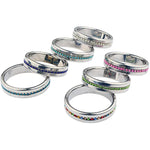 Sex Toys Cock Ring Stainless Steel Penis Ring Delayed Ring For Male Lasting For Cock Training Light Blue 44Mm