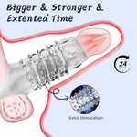 Penis Sleeve Silicone Cock Rings, 2Pcs Penis Rings Enlarge Girth Sleeves For Male, Delay Ejaculation Sexual Stimulation Enhancement, Sex Longer Lasting Stronger For Men, Adult Toys For Couple